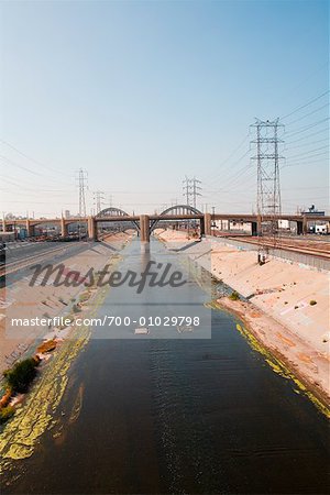 Los Angeles River, Los Angeles, California, USA