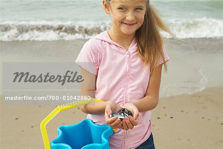 Portrait of Girl at Beach