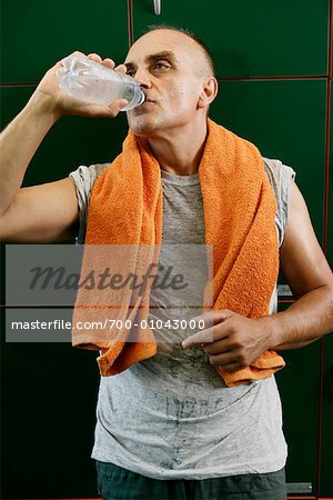 Man in Lockerroom