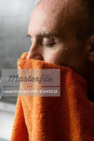 Man Showering