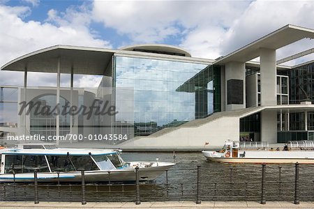 Tour Boats Outside of Building, Berlin, Germany