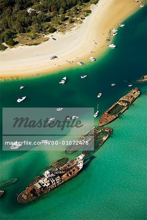 Aerial View, Moreton Island, Queensland, Australia