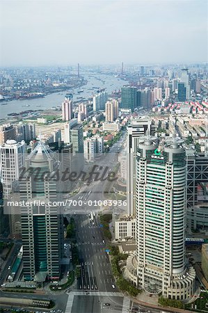 Overview of City, Shanghai, China