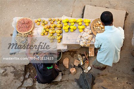 People Selling Fruits and Peanuts, Fianarantsoa, Madagascar