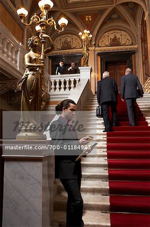 Businessmen on Staircase