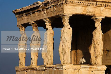 The Erechtheum Temple, The Acropolis, Athens, Greece