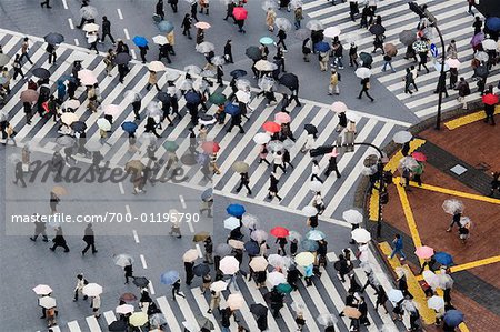 Rain day shibuya Stock Photos and Images