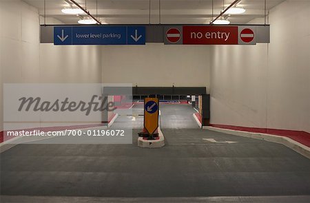 underground parking lot entrance