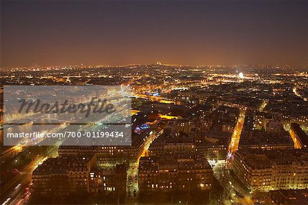 Cityscape at Dusk, Paris, France