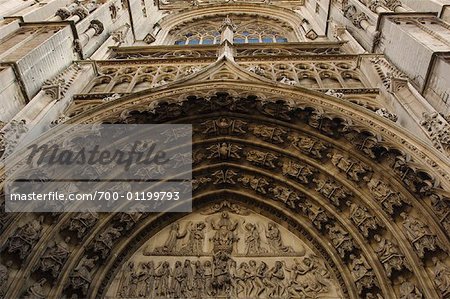 Entrance of Old Church, Antwerp, Belgium
