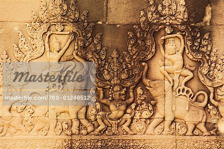 Stone Carvings, Angkor Wat, Siem Reap, Cambodia