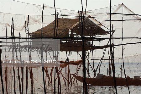 Fisherman's Hut, Tonle Sap Lake, Siem Reap, Cambodia