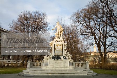 Statue of Mozart, Burggarten, Vienna, Austria