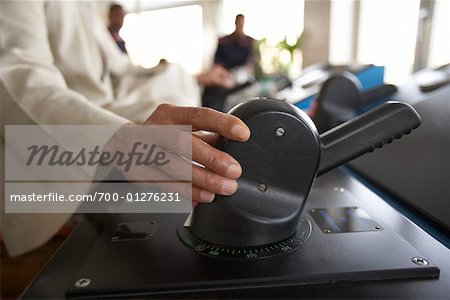 Close-up of Captain Driving Ship