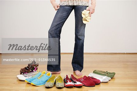 Woman with Shoes