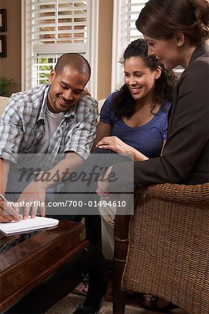 Couple with Financial Planner