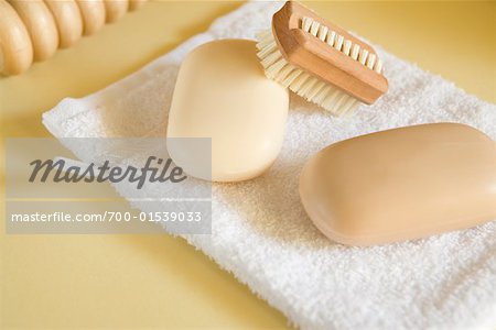 Soaps, Brush and Towel