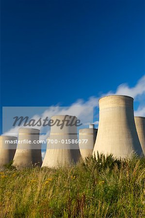 Coal Fired Power Station and Cooling Towers