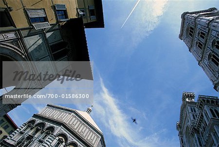 Santa Maria del Fiore and Battistero San Giovanni, Florence, Tuscany, Italy