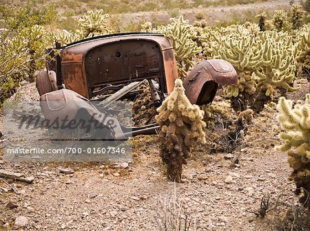 Rusted Old Car, Eldorado Canyon, Nevada, USA