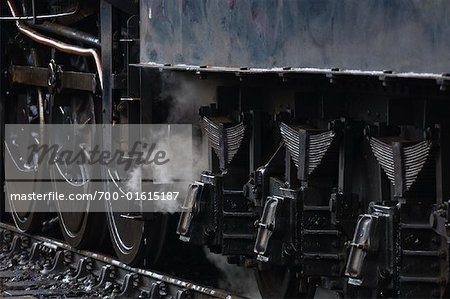Wheels of Steam Engine, Norfolk, England