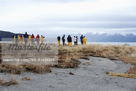 People on Guided Tour, Chile, Patagonia