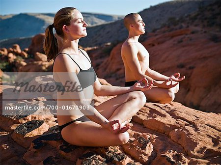 Couple Meditating