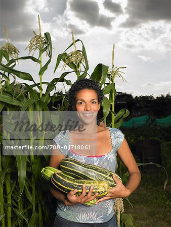 Woman Holding Squash Woman Holding Squash