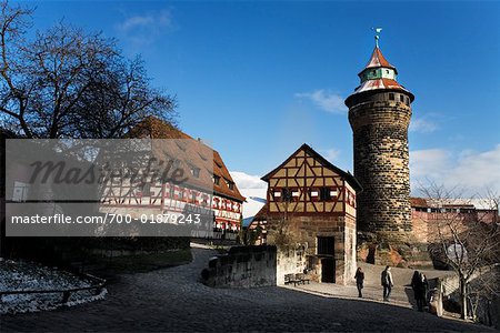 Exterior of Nuremberg Castle, Nuremberg, Bavaria, Germany