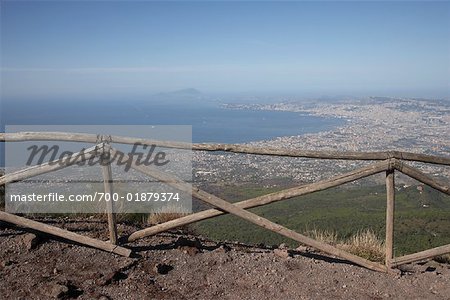 View of Gulf of Naples From Mount Vesuvius, Naples, Italy