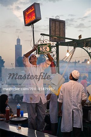 Food Stand, Jemaa El Fna, Medina of Marrakech, Morocco
