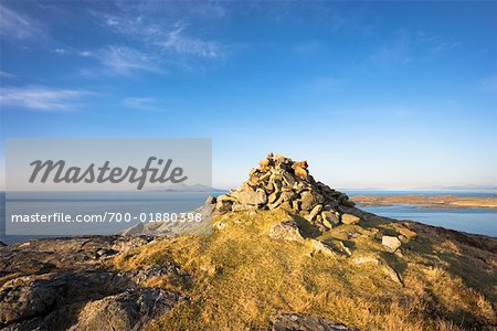 Stone Cairn on Hill, Ardnamurchan, Argyll and Bute, Scotland