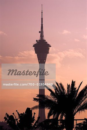 Macau Tower at Dusk, Macau, China