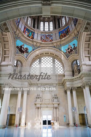 Interior of National Art Museum of Catalonia, Barcelona, Spain