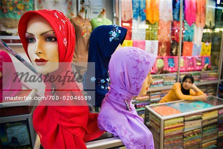 Mannequins with Headscarves, Bukittinggi, Sumatra, Indonesia