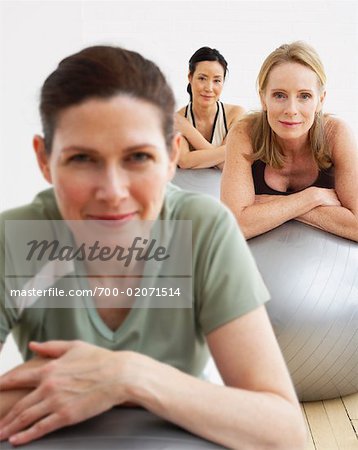 Women Exercising in Studio