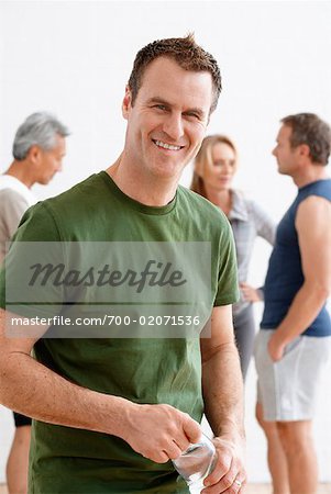 Portrait of Man in Fitness Studio