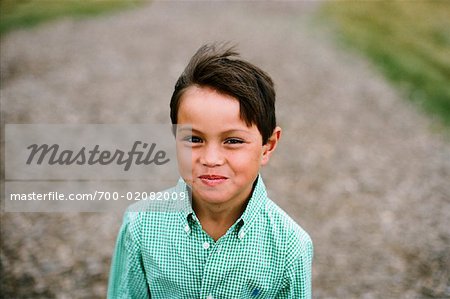 Portrait of Boy Outdoors