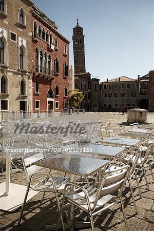 Patio Tables and Chairs, Campo Sant' Angelo, Venice, Italy