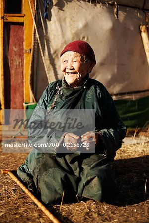 Portrait of Woman, Khustain Nuruu National Park, Mongolia