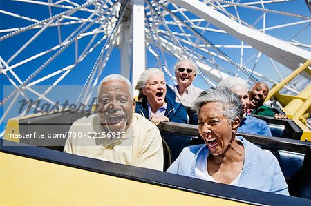 People On Roller Coaster Santa Monica California Usa Stock Photo Masterfile Rights Managed Artist Blue Images Online Code 700