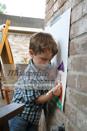 Boy Drawing Picture