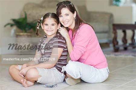 Portrait of Mother and Daughter