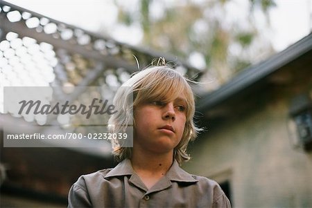 Portrait of Boy, Newport Beach, California, USA
