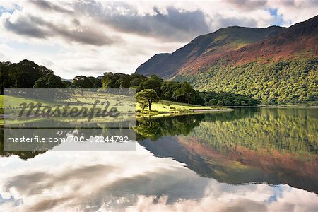 Lake and Mountains, Crummock Water, Lake District, Cumbria, England