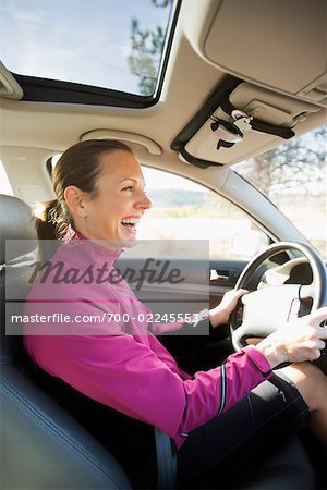 Portrait of Driver, Road Trip to Mazama, Washington, USA