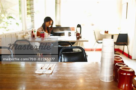 Woman at Diner