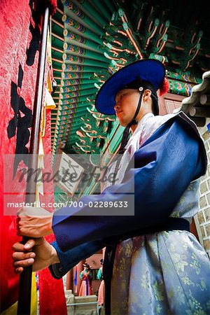 Palace Guard at Deoksugung, Seoul, South Korea
