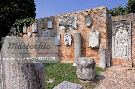 Artifacts in Torcello Island, Venice, Italy