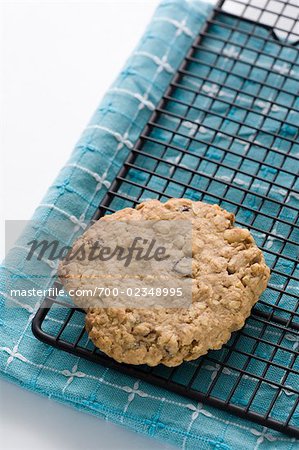Homemade Oatmeal Raisin Cookie on Cooling Tray